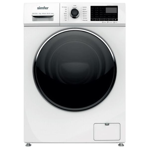 Simfer WM13005 - 12Kg - 1400RPM - Front Loading Washing Machine - White