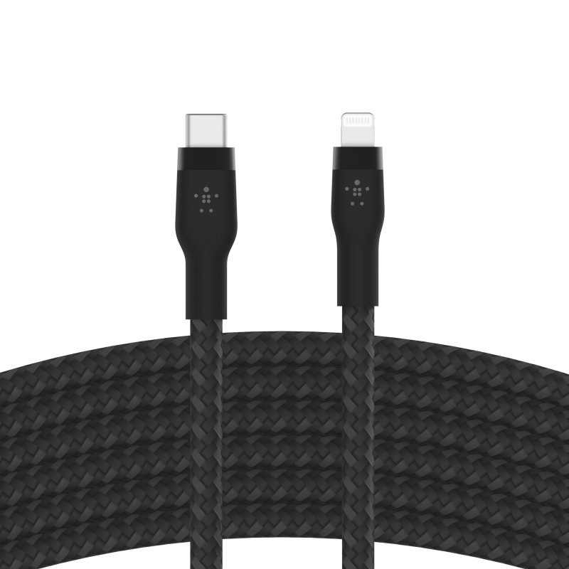 Belkin BoostCharge PRO Flex USB-C to USB-C Braided Silicone Cable, 3M, Black
