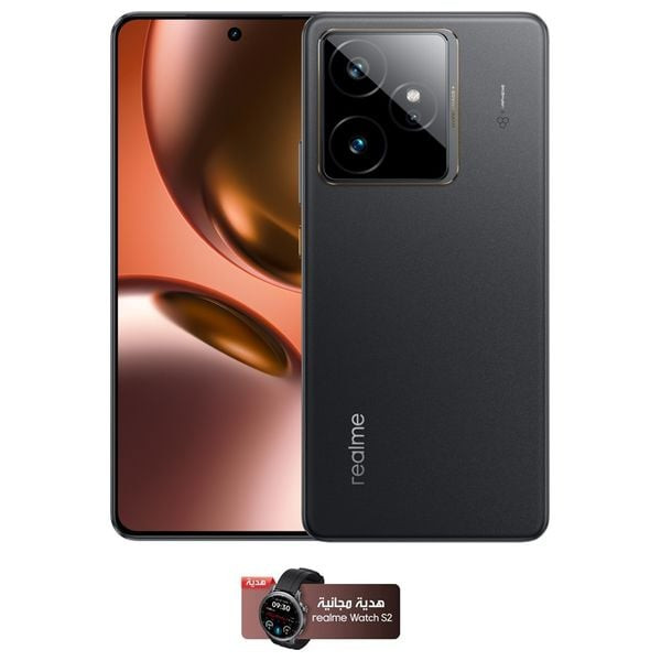 Realme GT7 - Dual SIM - 512/12GB - 6.78 inch  - MediaTek Dimensity 9400e - 7000mhA + Realme Watch S2