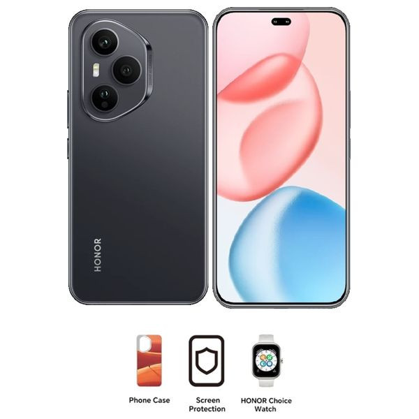 Honor 400 Pro 5G - Dual SIM - 512/12GB - 6.7 Inch - AMOLED 120Hz - Snapdragon 8 Gen 3 (4 nm) - 6000 mAh + Cover + HONOR Choice Watch + Screen Protection