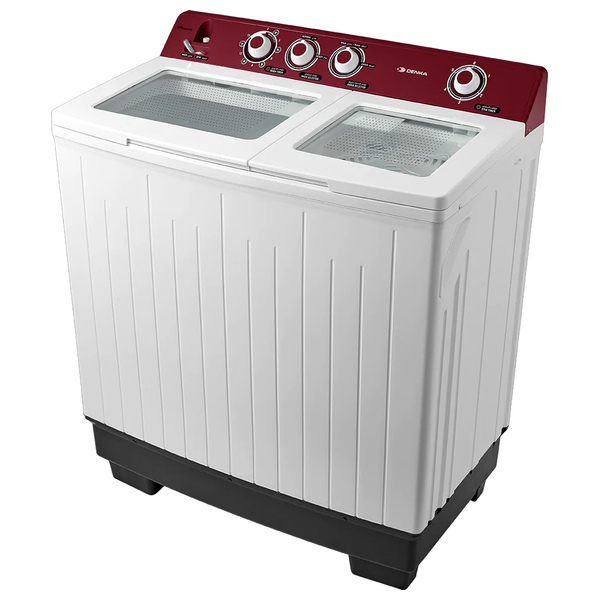 Denka HI-13550NWR - 11Kg - Twin Tub Washing Machine - Red