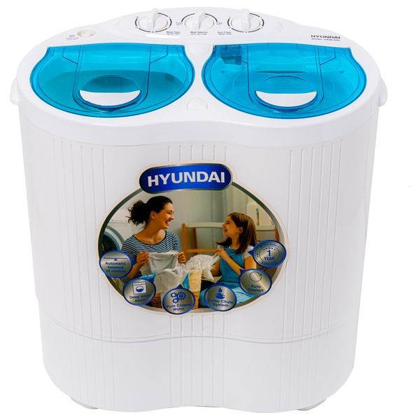 Hyundai HBM-600 - 6Kg - Twin Tub Baby Washing Machine - White