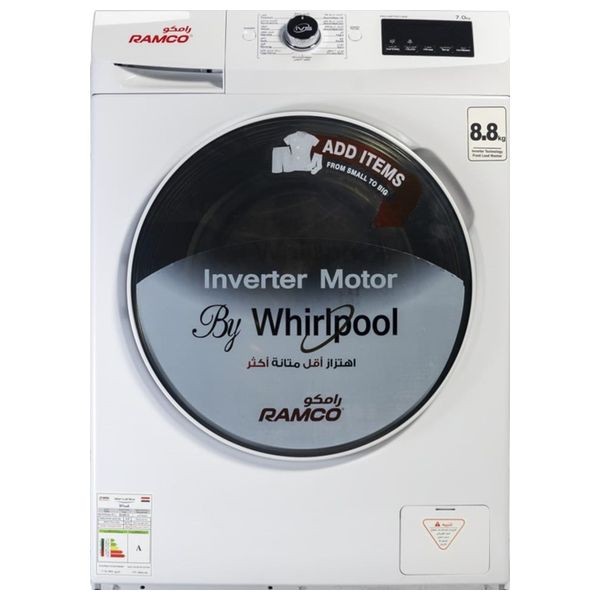 Ramco RW-A810-W - 8.8Kg - Front Loading Washing Machine - White