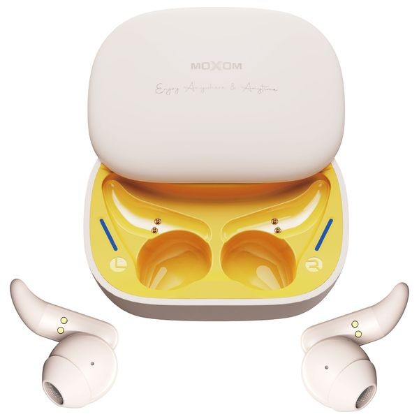 Moxom MX-TW43 - Bluetooth Headphone In Ear - Cream