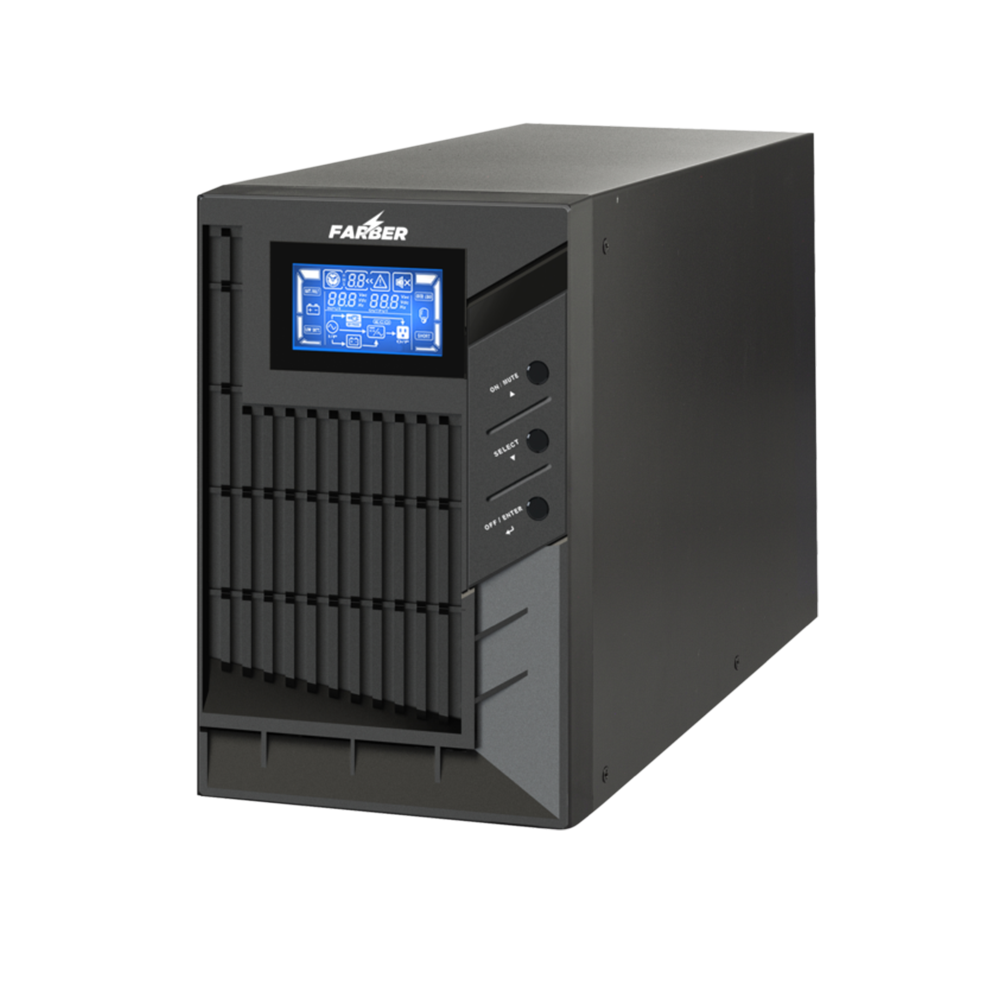 Farber UPS 1KV 24V Compact Uninterruptible Power Supply for Office Devices