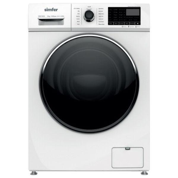 Simfer WM13001 - 8Kg - 1200RPM - Front Loading Washing Machine - White