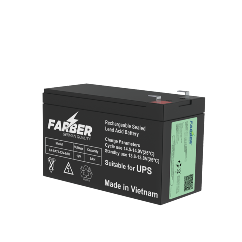 Farber 12V 12AH Battery - Long-Lasting Power Backup