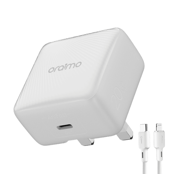 Oraimo Charger 20W Gan tech Type-C Port - White