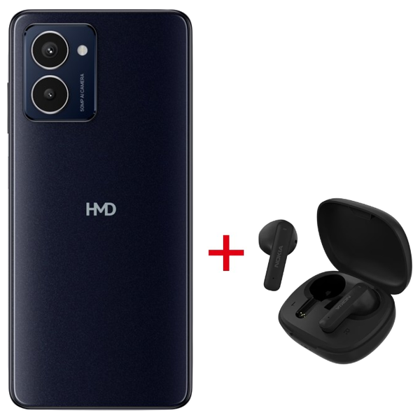 HMD Pulse Pro - SIM - 256/8GB + Nokia Go Earbuds 2 - Bluetooth Headphone In Ear - Black