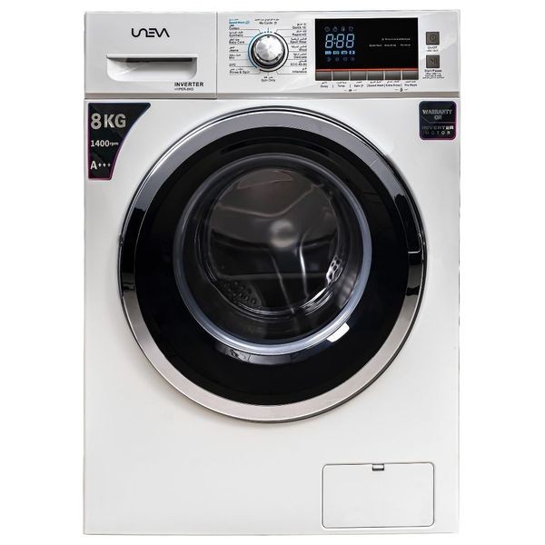 UNEVA UN-8WBLHYPERUN-8SBLHYPER-White - 8Kg - 1400RPM - Front Loading Washing Machine - White