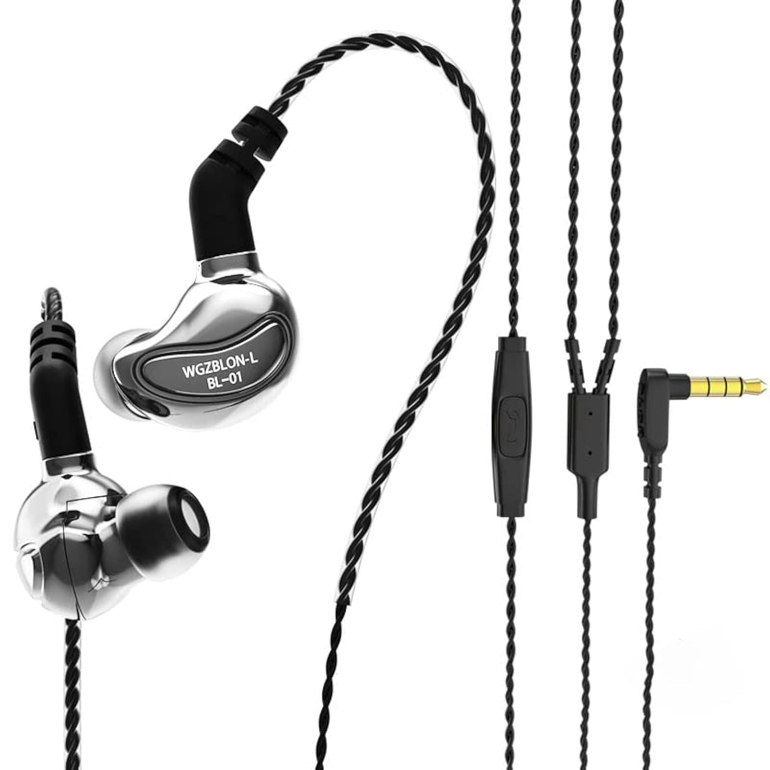 Ourok BL10 - In Ear Headphones - Black