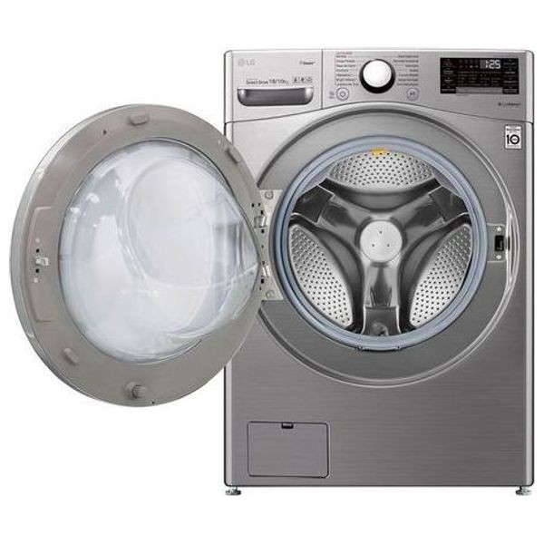 LG WDV1901SRV - 18/10Kg - 1400RPM - Front Loading Washing Machine & Dryer - Silver
