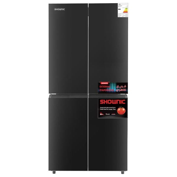 Shownic RM-560HBG - 21ft - French Door Refrigerator - Black