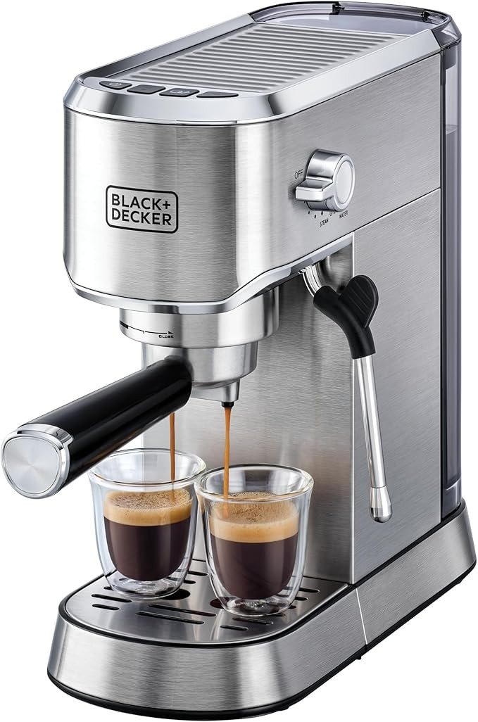 Black&Decker ECM150-B5 espresso coffee machine 15Par silver
