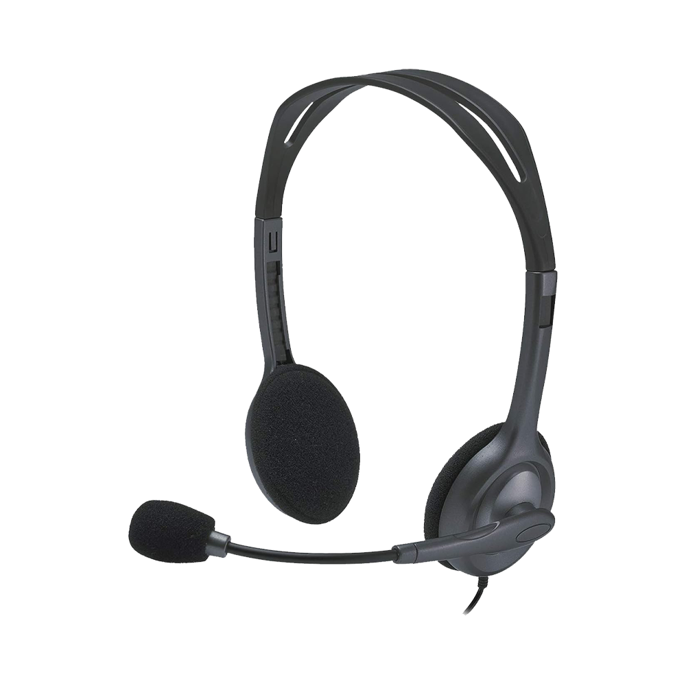 Logitech H111 3.5mm Stereo Headset with Noise-Reducing Microphone