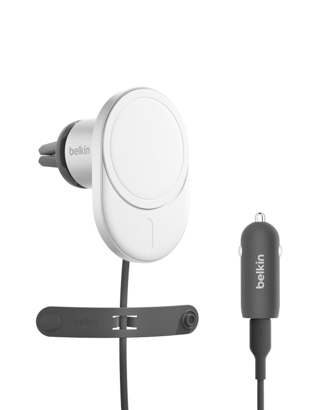 2466.Belkin BoostCharge Pro Wireless Charging Qi2 15W+20W USB-C PD 3.0 car power supply+1.2M C Cable 15W