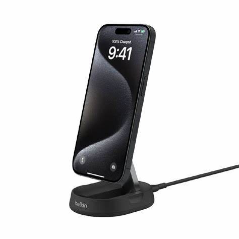 Belkin BoostCharge 2in1 Wireless Charging Stand with Magnetic Qi2 15W