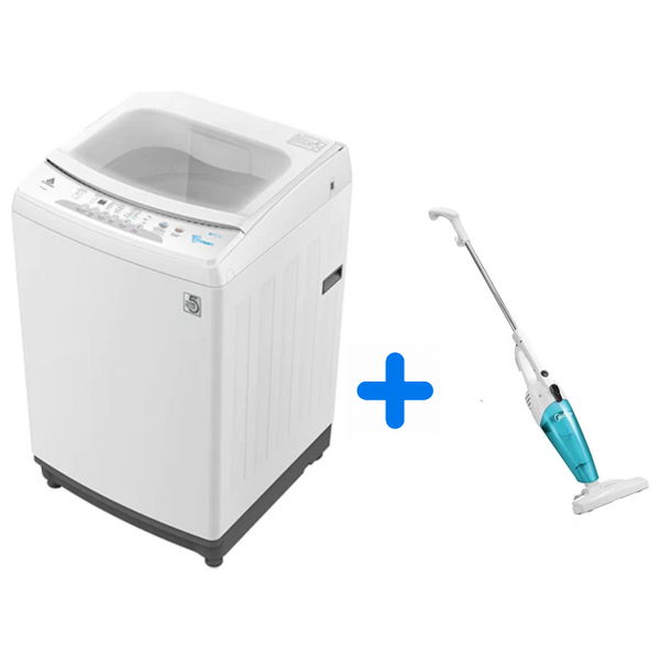 Alhafidh 15TLW40 - 15Kg - Top Loading Washing Machine - White + Midea SC861 - Handheld Vacuum Cleaner - White