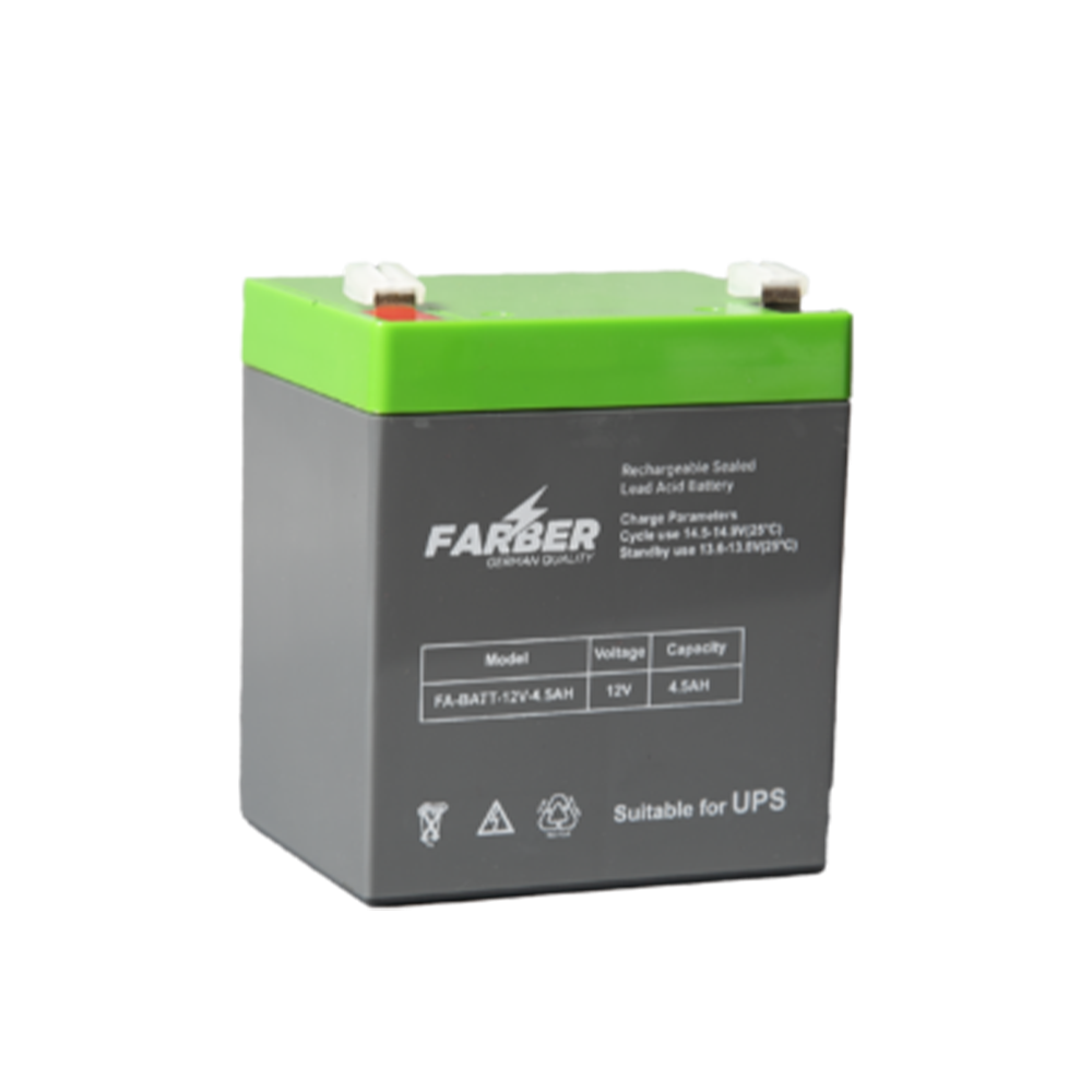 Farber 12V 4.5AH Rechargeable Battery Compact and Lightweight Backup Solution