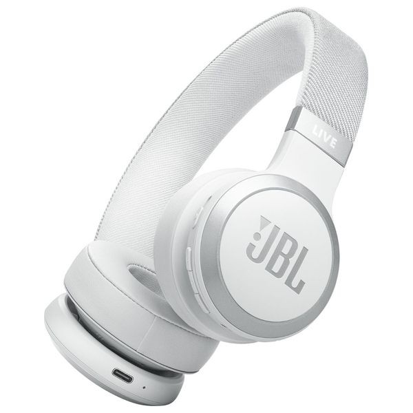 JBL Live 670NC - Bluetooth Headphone Over Ear - 2 Microphones - Up To 65 Hours - White