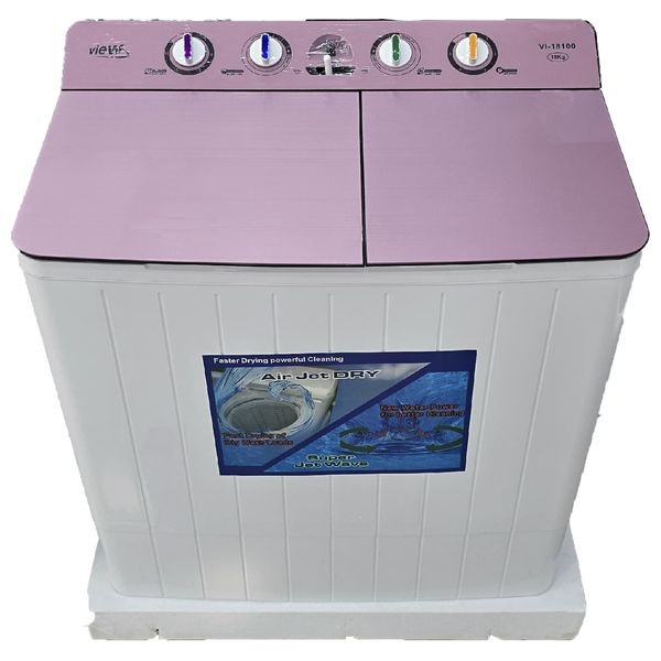 View VI-18100 - 18Kg - Twin Tub Washing Machine - Pink