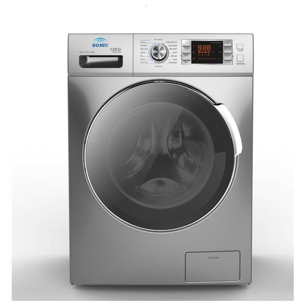 Sonic SN-120-S - 12Kg - 1400RPM - Front Loading Washing Machine - Silver