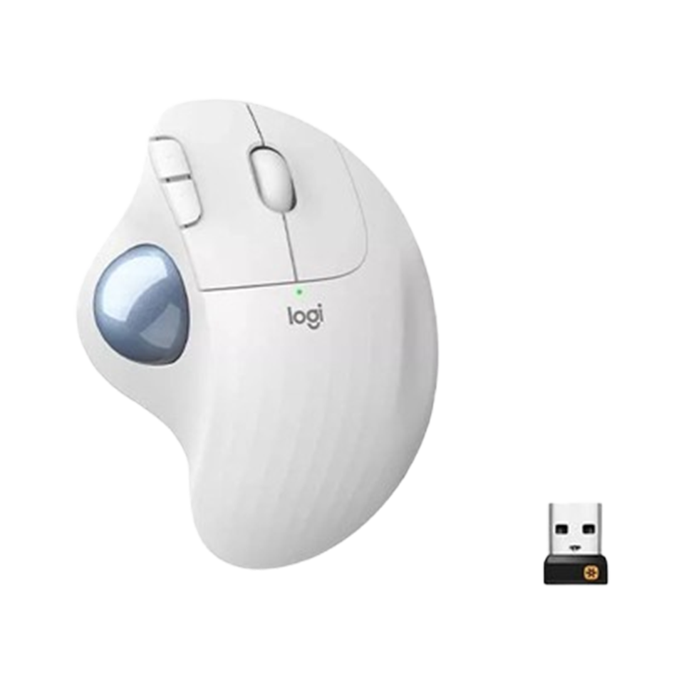 Logitech ERGO-M575 Wireless Trackball Mouse with Sculpted Ergonomic Design