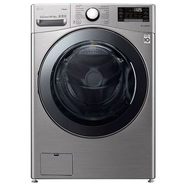 LG WDV1901SRV - 18/10Kg - 1400RPM - Front Loading Washing Machine & Dryer - Silver