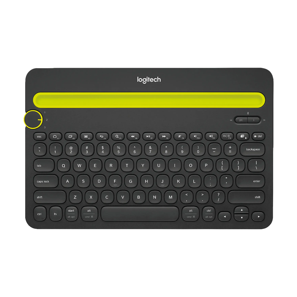 Logitech K480 Bluetooth Multi-Device Wireless Keyboard with Device Cradle