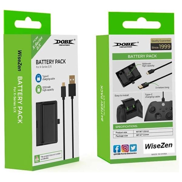 Dobe rechargeable battery with cable Compatible with Xbox controllers
