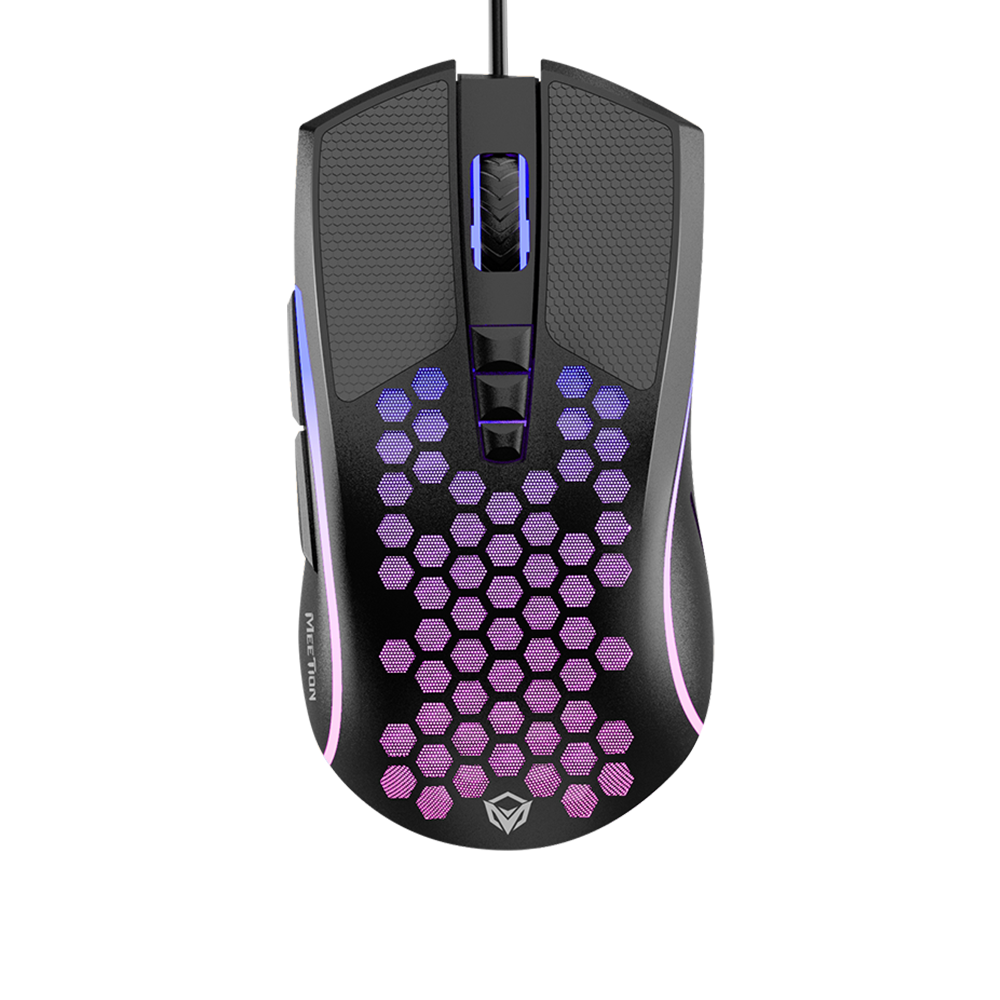 Meetion GM015 Ergonomic Wired Gaming Mouse with RGB Backlight