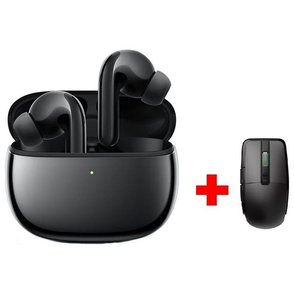Xiaomi FlipBuds Pro - Bluetooth Headphone In Ear - Black + Mouse