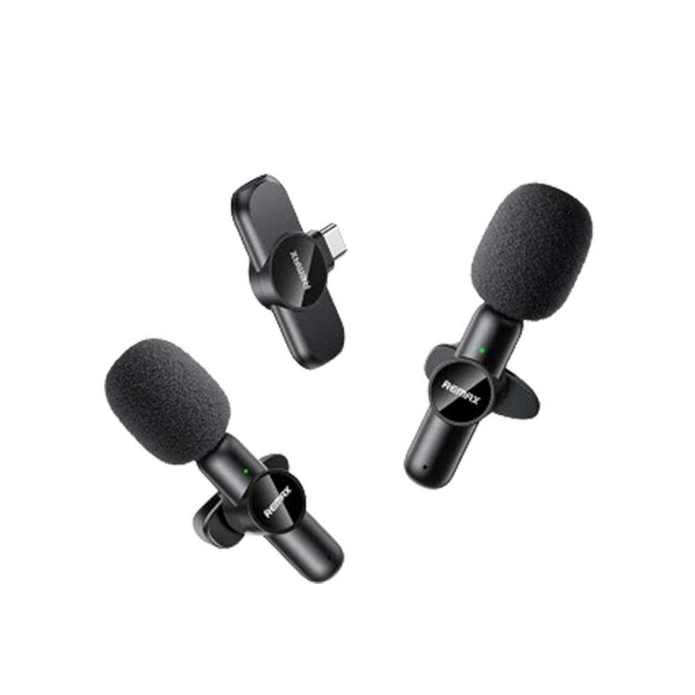 Remax K10 1x2 Wireless Live Stream Microphone with Receiver and Transmitter