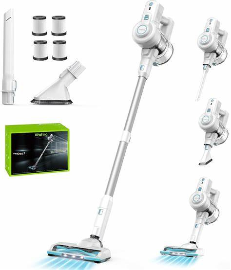 Oraimo Cordless Vacuum Cleaner, 6-in-1 Stick Vacuum 2200mAh Space Grey
