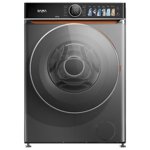 Dama DW12S - 12Kg - Front Loading Washing Machine - Gray
