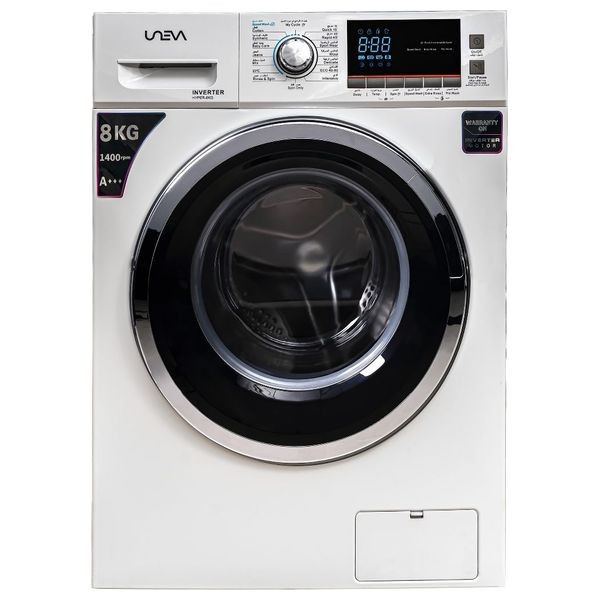 UNEVA UN-8WBLHYPERUN-8SBLHYPER-White - 8Kg - 1400RPM - Front Loading Washing Machine - White