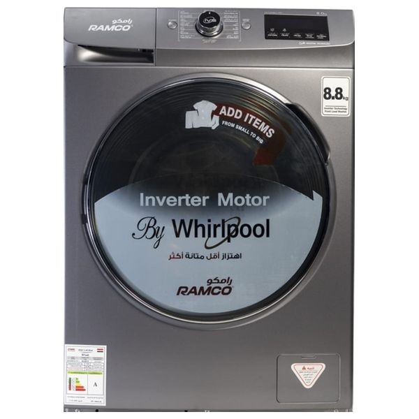 Ramco RW-A810-G - 8.8Kg - Front Loading Washing Machine - Gray