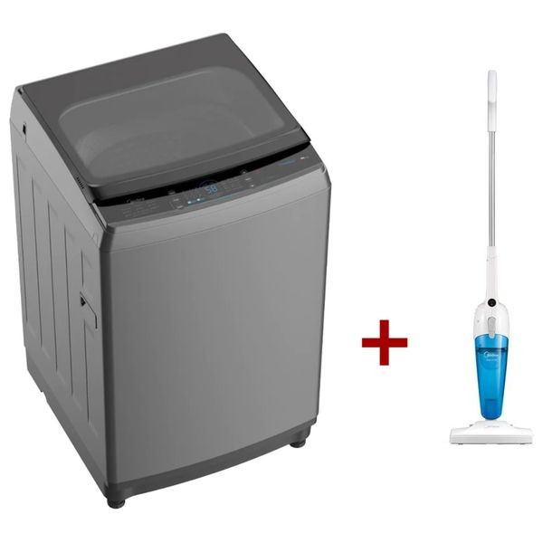 Midea MA200W130/GK - 13Kg - Top Loading Washing Machine - Gray + Midea SC861 - Handheld Vacuum Cleaner - White