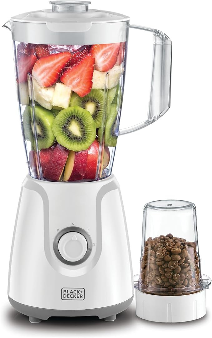 Black&Decker BX4030-B5 Blender With Grinder 400W white