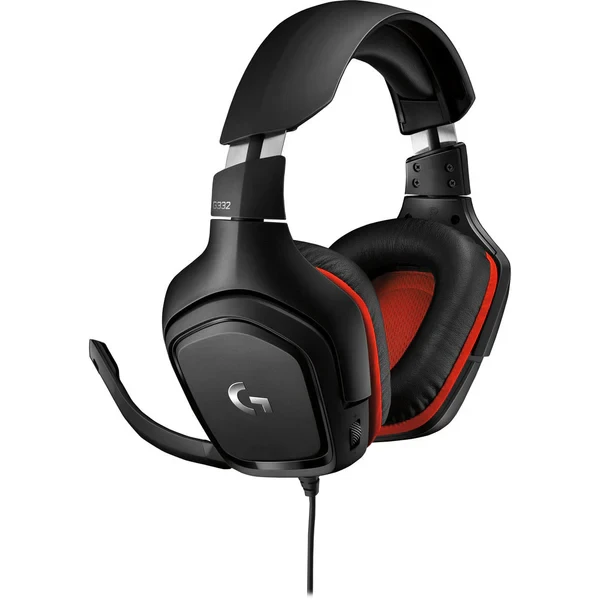 LOGITECH HEADSET G332 RED-BLACK