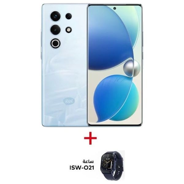 Itel S25 Ultra - Dual SIM - 512/8GB - Komodo Ocean + Itel Watch ISW-O21 - Black