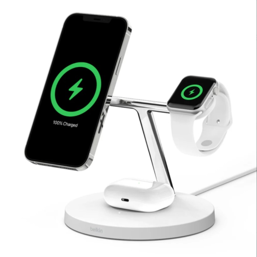 BELKIN 3-IN-1 WIRELESS CHARGING STAND WITH MAGSAFE