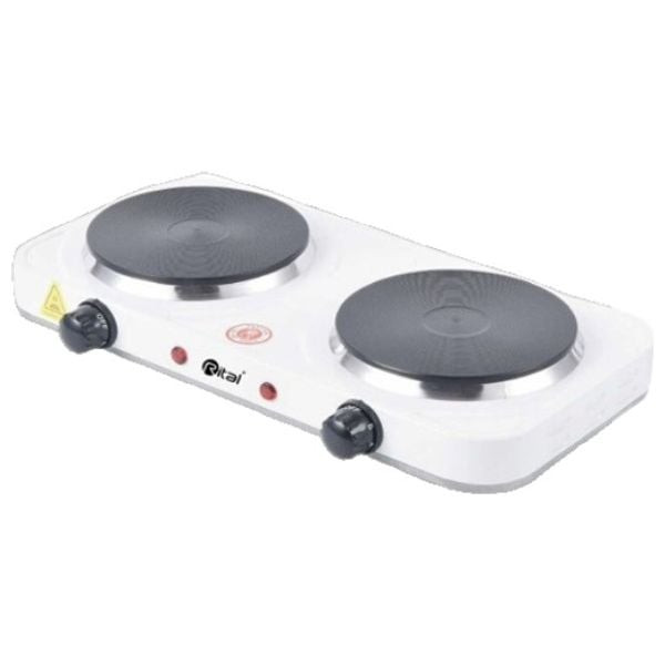 Rital RT-1029 - 2 Burners - Electric Cooker - White