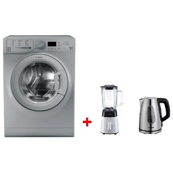 Ariston FDG9640SEX-CK-630-CSB-P1504 - 9 kg /6 kg - 1400RPM - Front Loading Washing Machine & Dryer - Silver