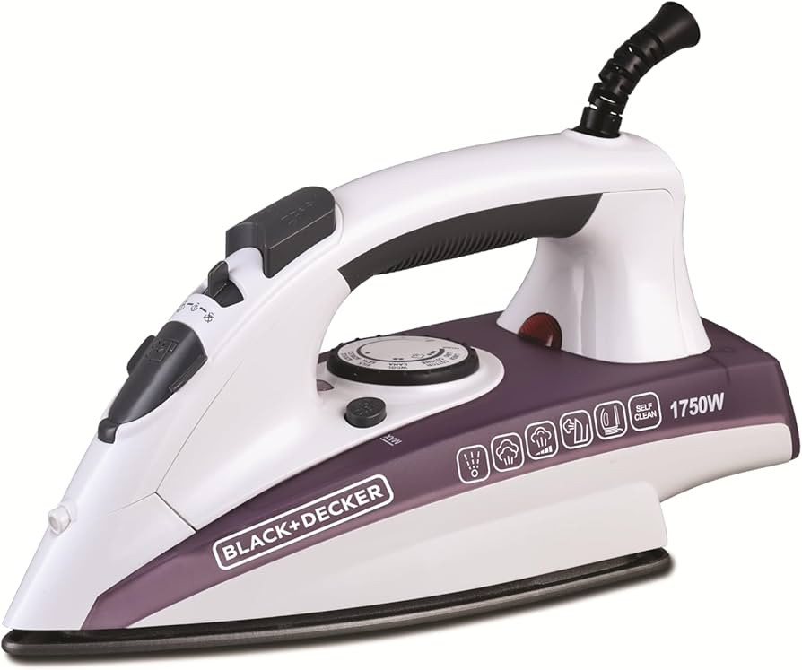 Black&Decker X1750-B5 1750W STEAM IRON WITH NONSTICK SOLEPLATE